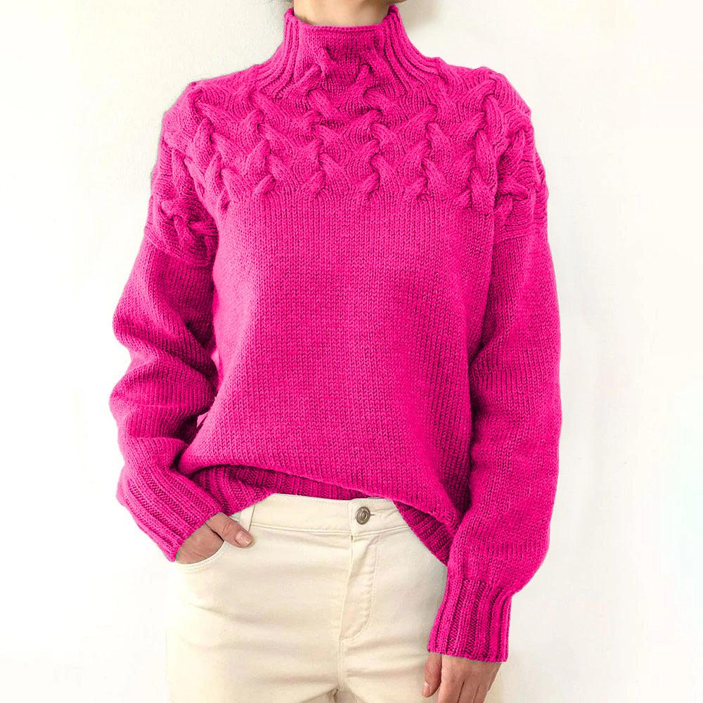 Elena | Maglione a collo alto in lana