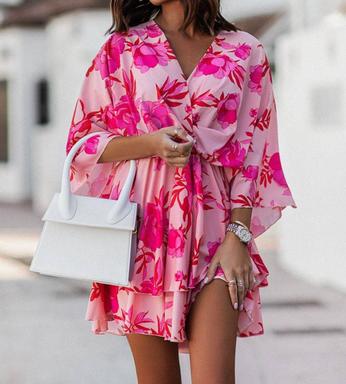 Valeria - Mini Abito Floreale Boho