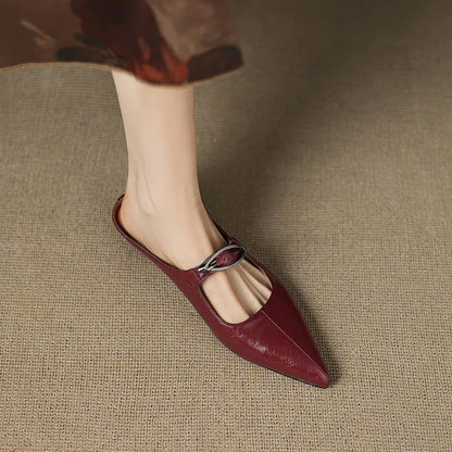 Clara – Mules in pelle naturale