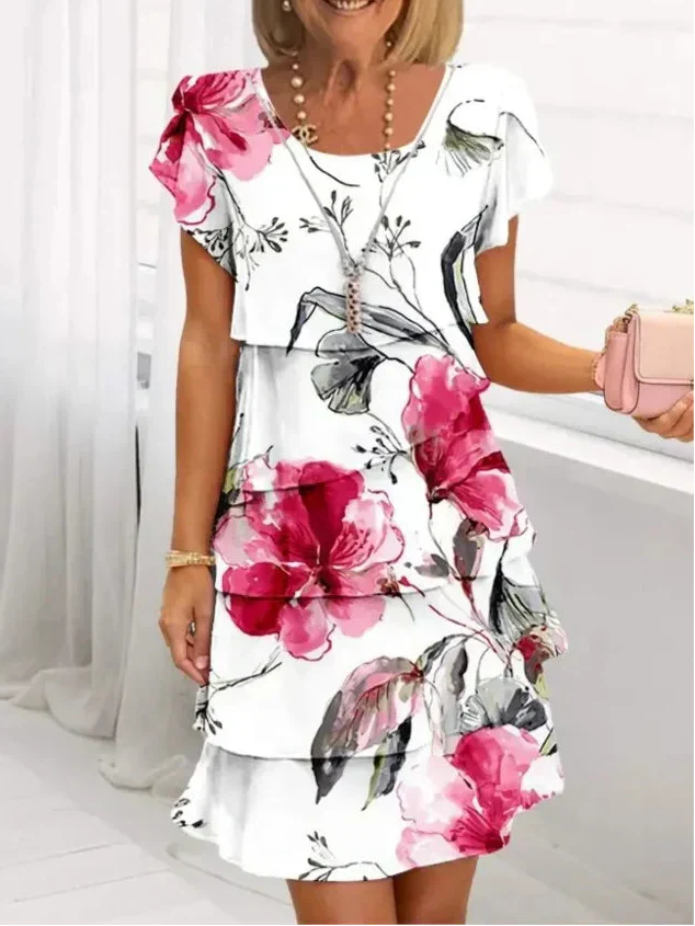 Cynthia | Abito elegante e Confortevole con Volant