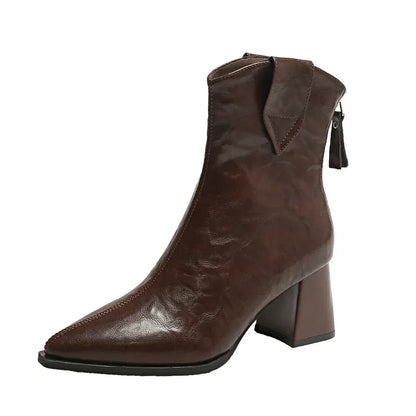 Stivali Chelsea con Tacco alto Vintage