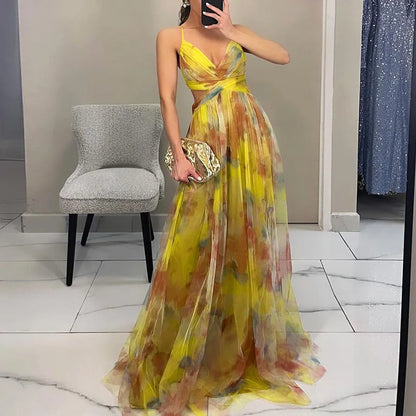 Jennifer | Abito maxi Floreale Elegante