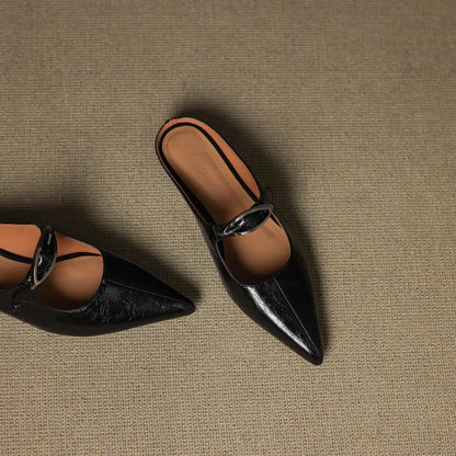 Clara – Mules in pelle naturale