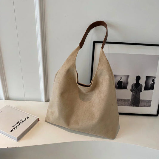 Jada | Borsa tote di Camoscio