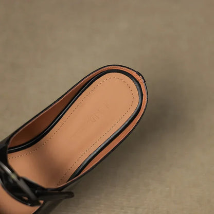 Clara – Mules in pelle naturale