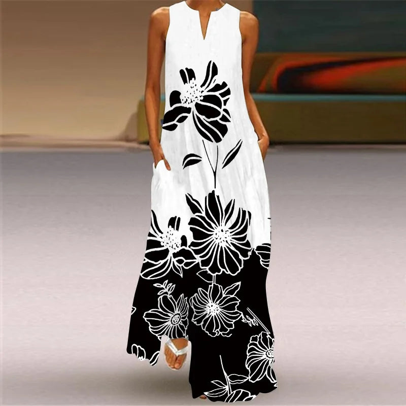 MONICA – ABITO MAXI FLORECER IN SILENCIO