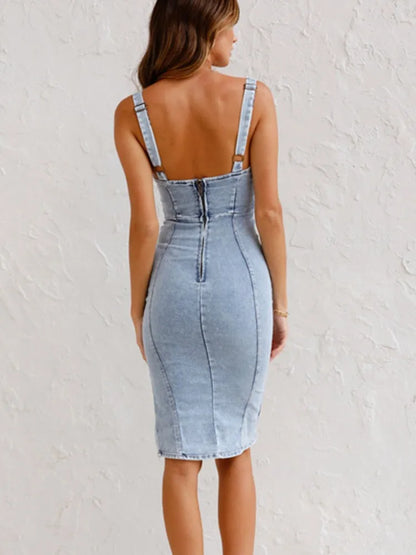 Élodie - Abito di Denim Elegante