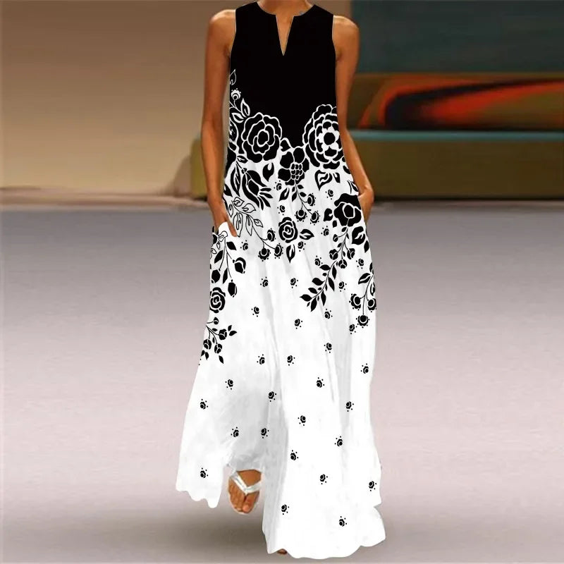 MONICA – ABITO MAXI FLORECER IN SILENCIO