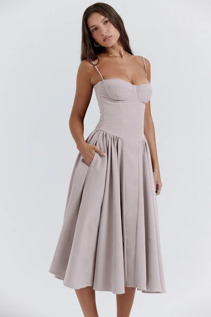 Elara | Abito di Sole con Corsetto Elegante