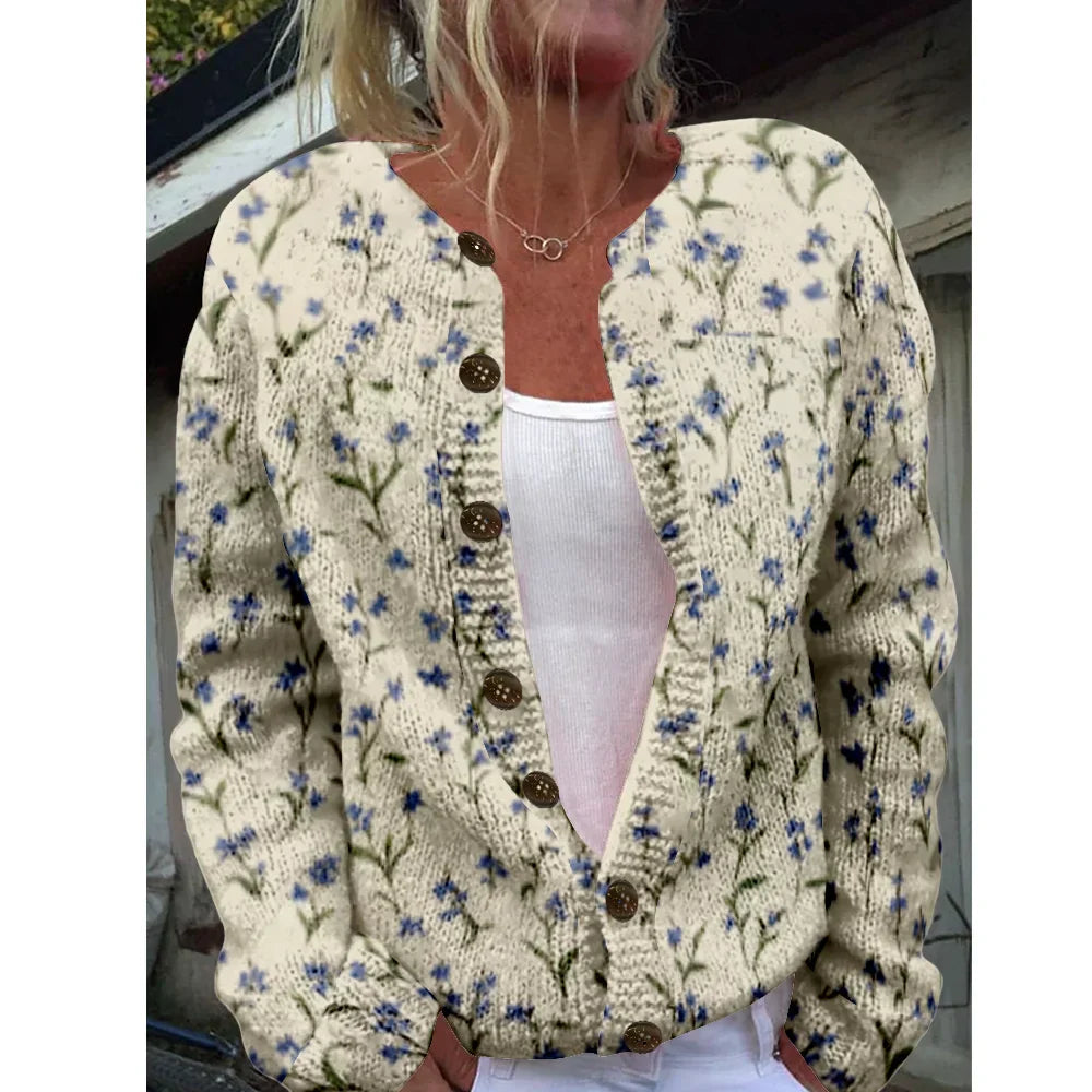 Marie | Cardigan chic con stampa