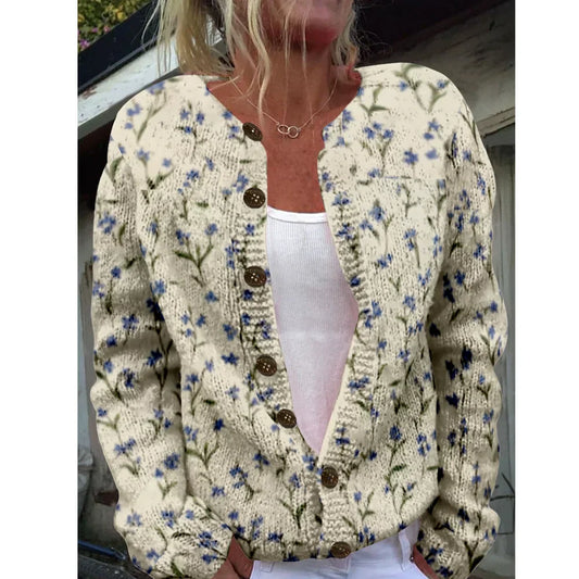Marie | Cardigan chic con stampa