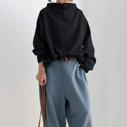 Elly | Top Casual con Collo alto