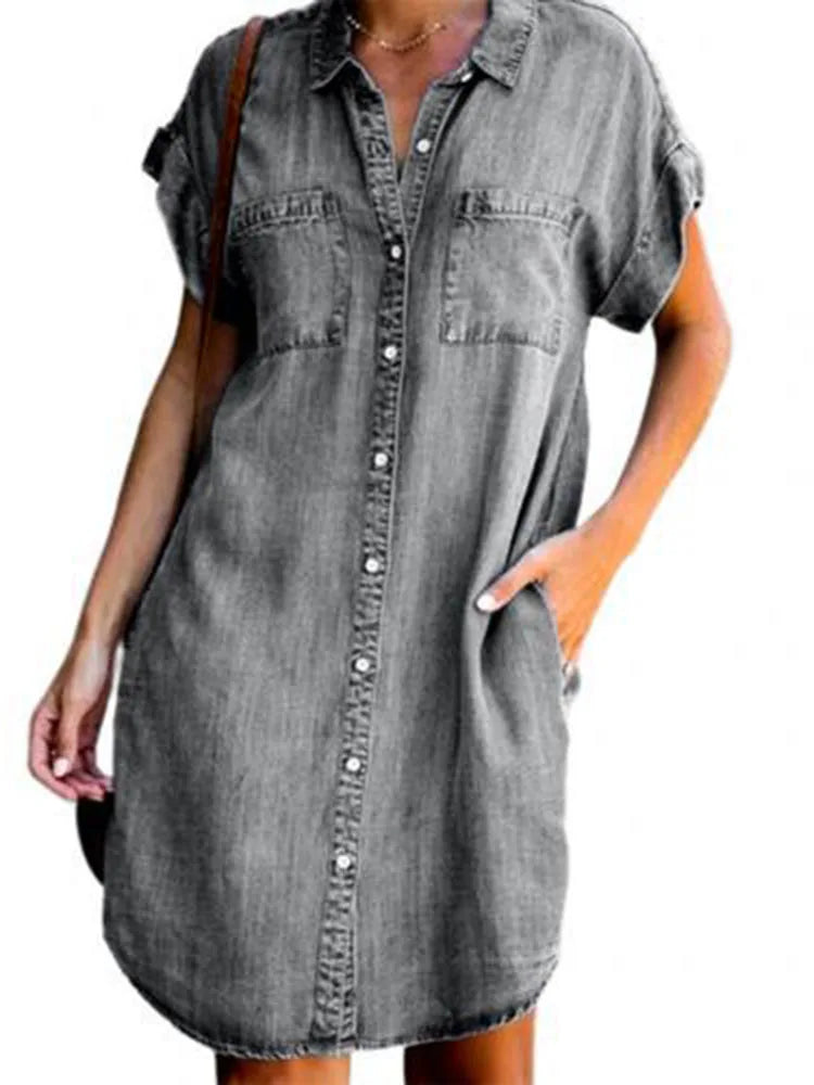 Jessa | Abito di Denim Senza tempo