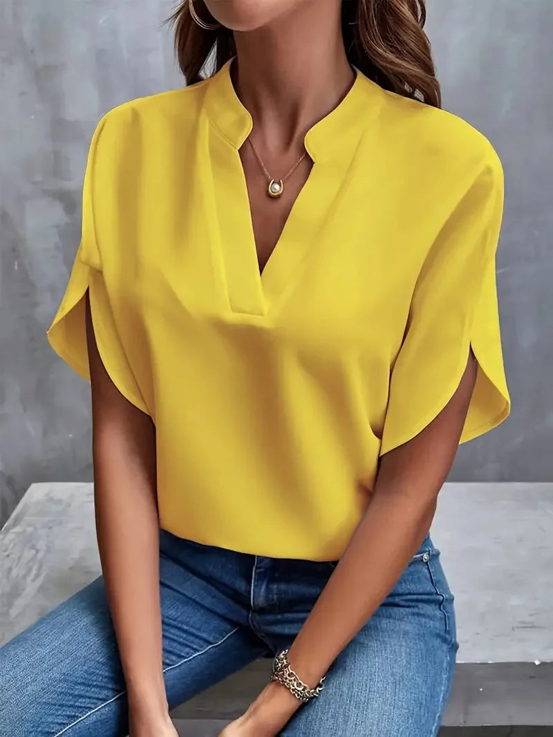 Bettina | Blusa fluida con scollo a V elegante