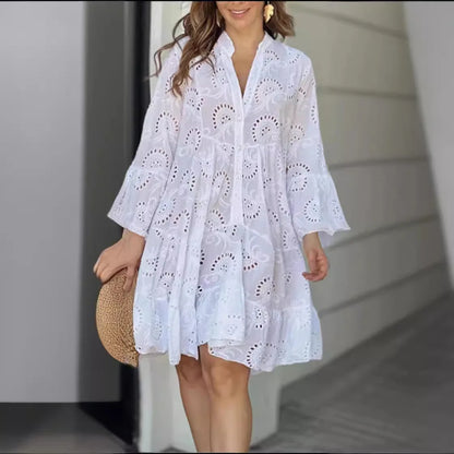 Robe Midi in pizzo Rosa - Eleganza Senza tempo