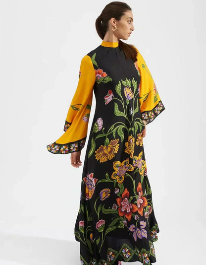 Abito maxi Floreale Esculpido Eleganza™