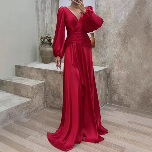 Aubrie - Elegante Abito maxi Fluido
