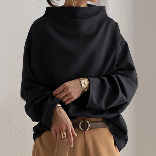 Elly | Top Casual con Collo alto