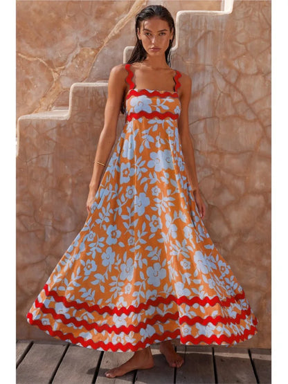 Solana | Elegante Abito maxi Floreale