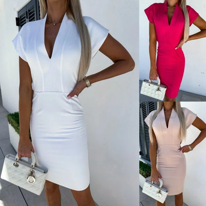 Sam | Abito Slim con scollo a V
