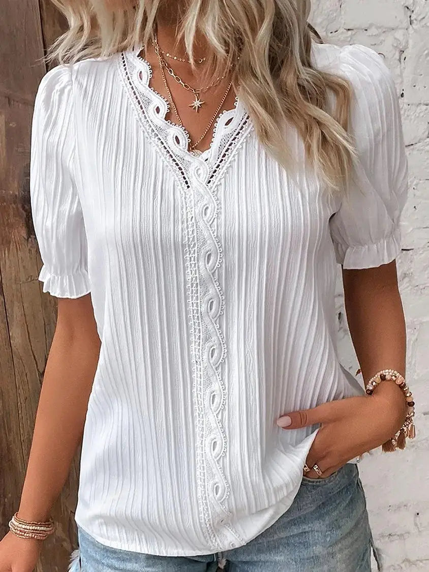 Mélissa | Blusa elegante con Dettagli Delicati