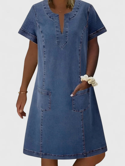 Christine | Abito di Denim Elegante