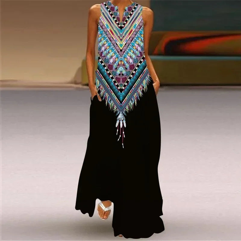 MONICA – ABITO MAXI FLORECER IN SILENCIO