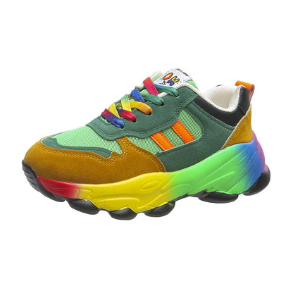 Jolie - Sneakers coloridas con suola gruesa per donna