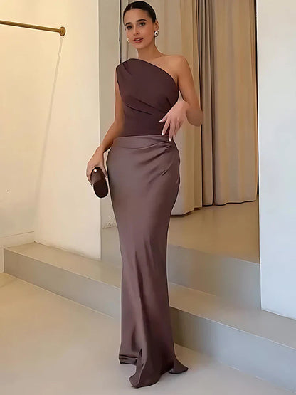 GABRIELLE – ABITO DA SERA ELEGANTE DI MONOSPALLA