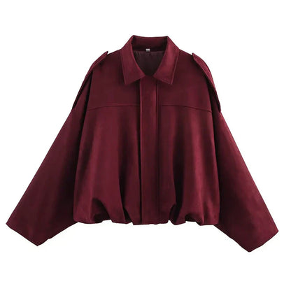 Giacca Diana – Bomber oversize Verde oliva