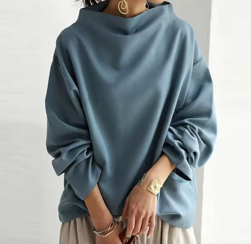 Elly | Top di Maglia Morbido con Collo alto