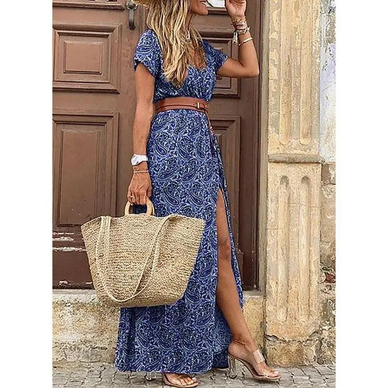Vivienne | Abito midi floreale plissettato