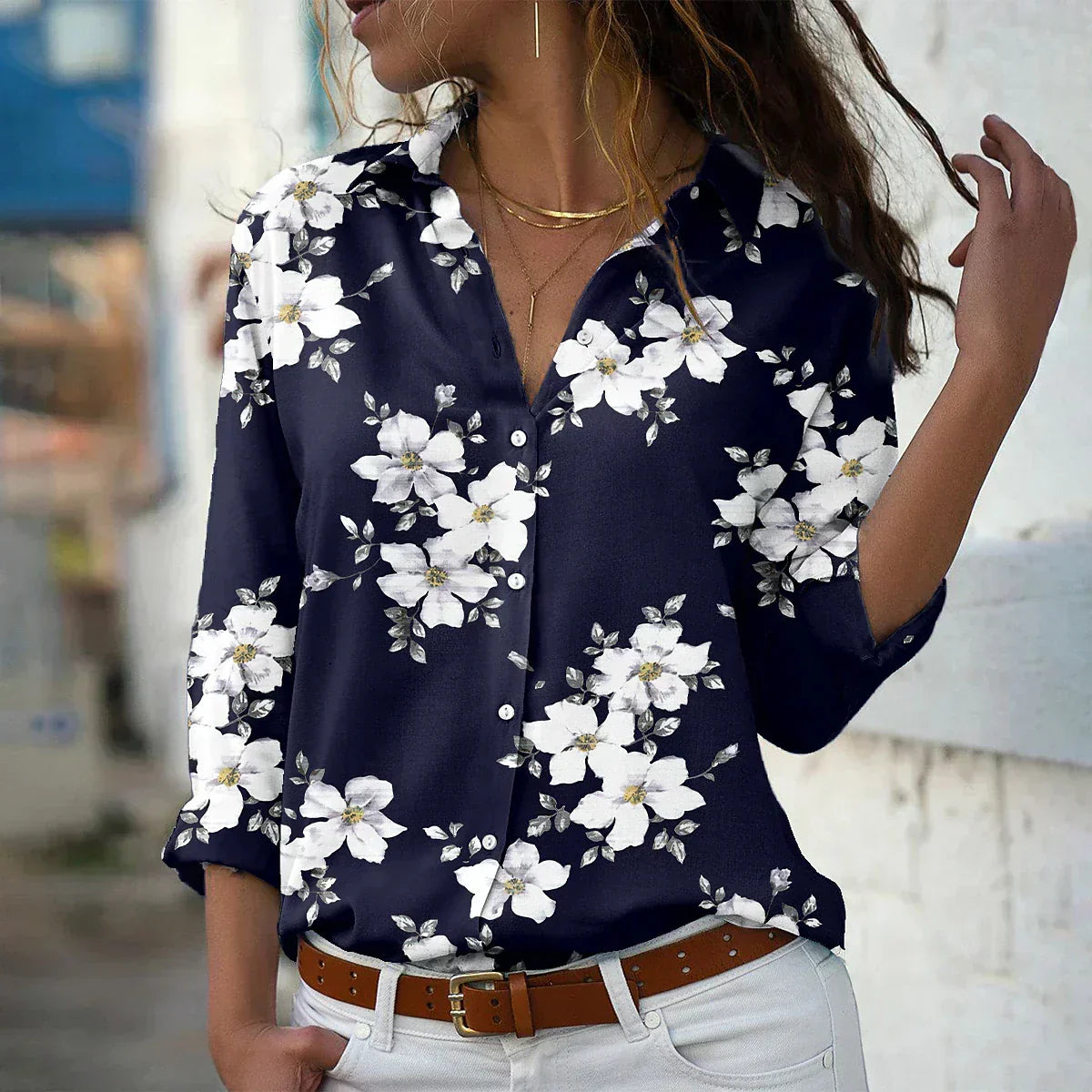GEERTJE I BLUSA STAMPATA ALLA MODA