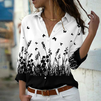 GEERTJE I BLUSA STAMPATA ALLA MODA
