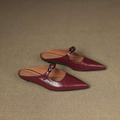 Clara – Mules in pelle naturale
