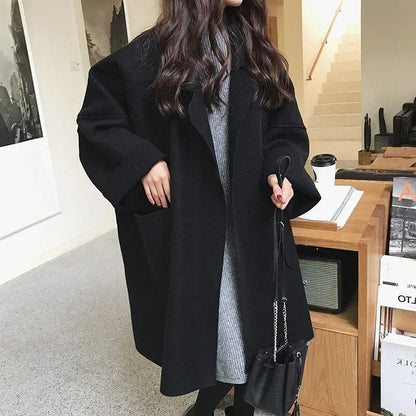 MAURA | Trench di misto lana Oversize