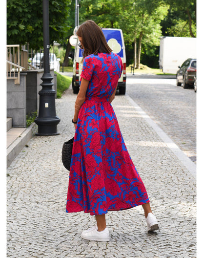 Yasmine | Abito elegante con scollo a V