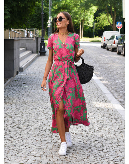 Nadia | Abito Elegante con Stampato