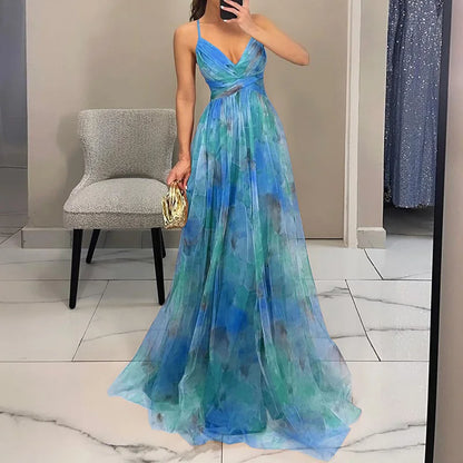 Jennifer | Abito maxi Floreale Elegante