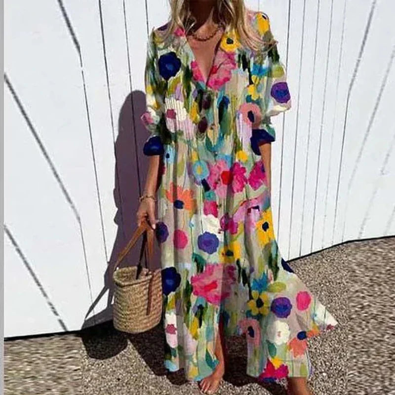 Jessy | Abito maxi Boho di Lusso (Casi agotado)