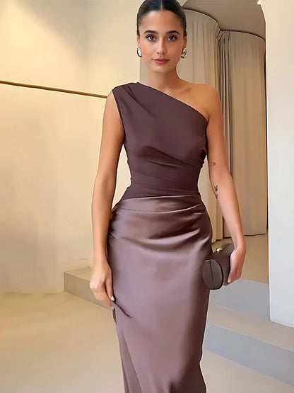 GABRIELLE – ABITO DA SERA ELEGANTE DI MONOSPALLA