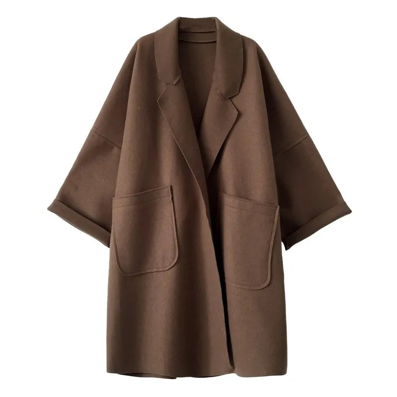 MAURA | Trench di misto lana Oversize