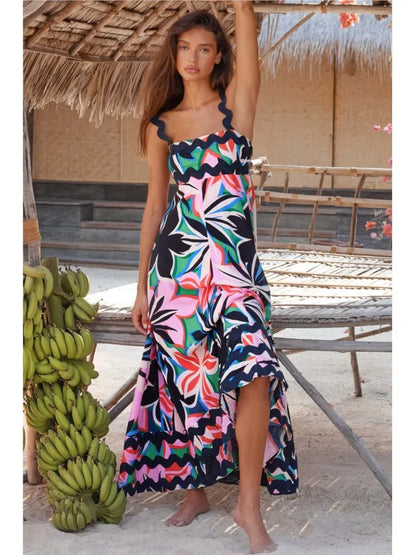 Solana | Elegante Abito maxi Floreale