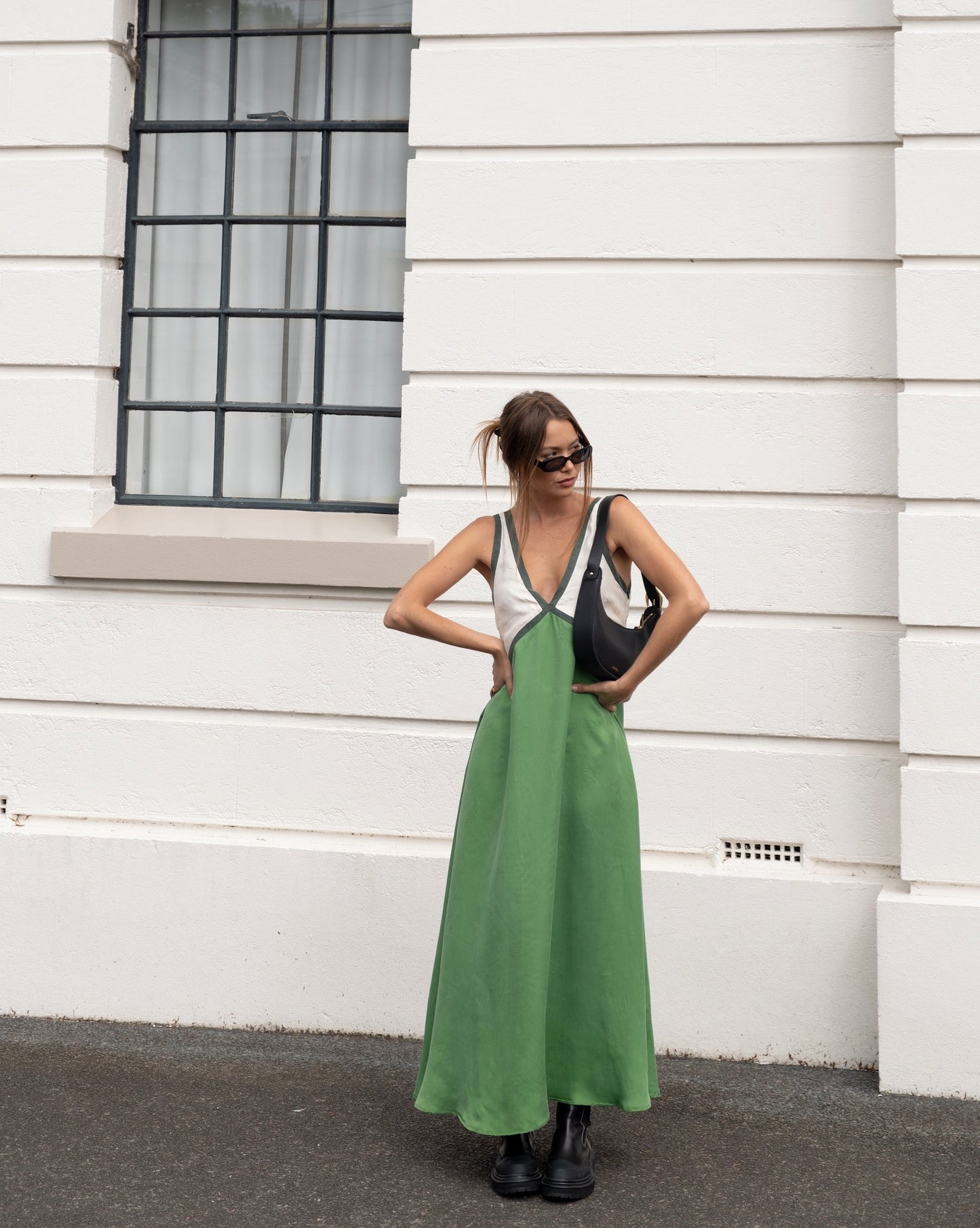 Laken – Abito maxi Leggero con Scollo a V