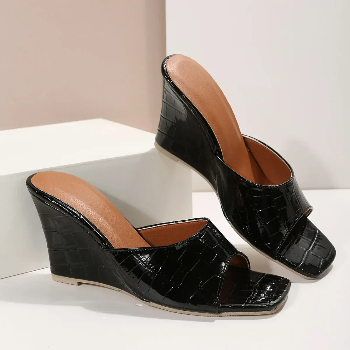 Michele - Sandali con Zeppa Eleganti