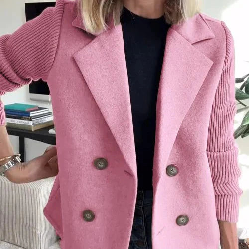 Amora™ | Blazer elegante con maniche in maglia