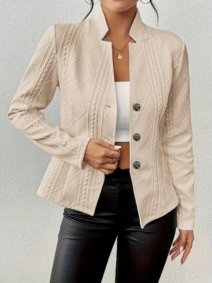 Mars™ | Blazer con ricamato e collo reverso