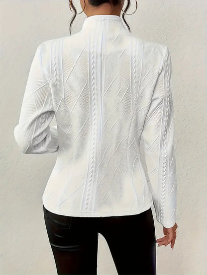 Mars™ | Blazer con ricamato e collo reverso