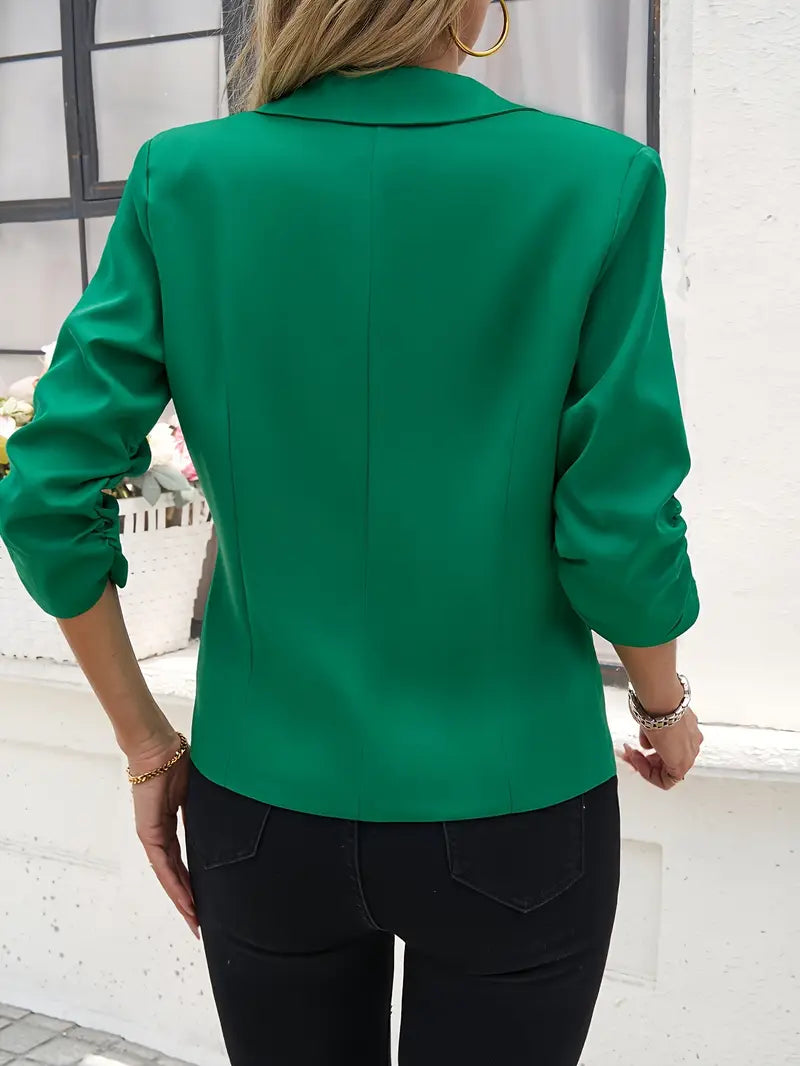 Deva™ | Blusa con maniche a tre quarti drappeggiate