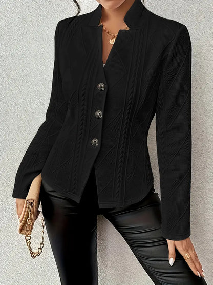 Mars™ | Blazer con ricamato e collo reverso
